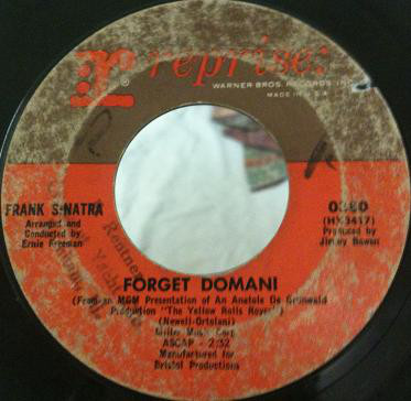 Accords et paroles Forget Domani Frank Sinatra