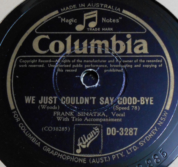 Accords et paroles Good-Bye Frank Sinatra