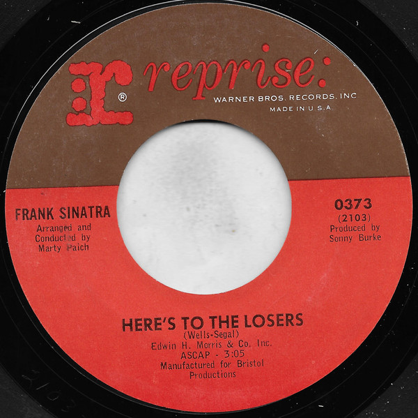 Accords et paroles Here's To The Losers Frank Sinatra