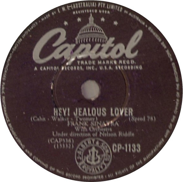 Accords et paroles Hey! Jealous Lover Frank Sinatra