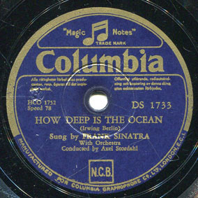 Accords et paroles How Deep Is The Ocean? Frank Sinatra