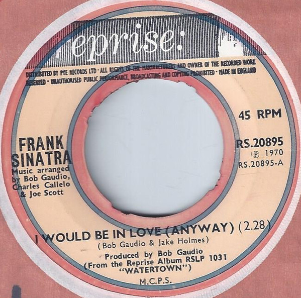 Accords et paroles I Would Be In Love Anyway Frank Sinatra