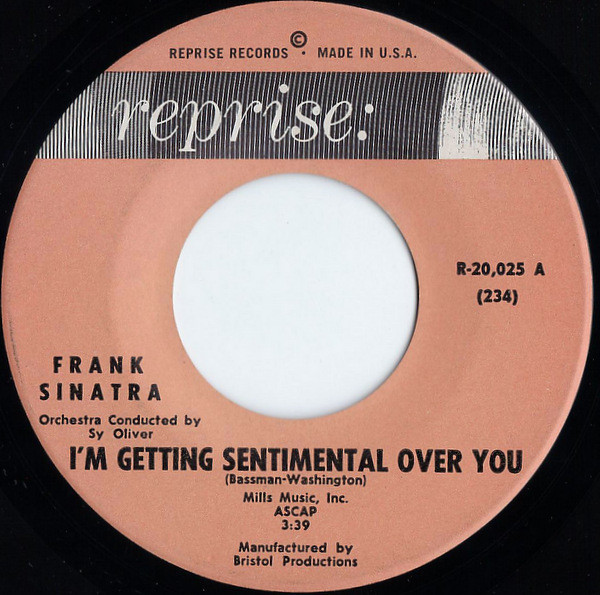 Accords et paroles I'm Getting Sentimental Over You Frank Sinatra