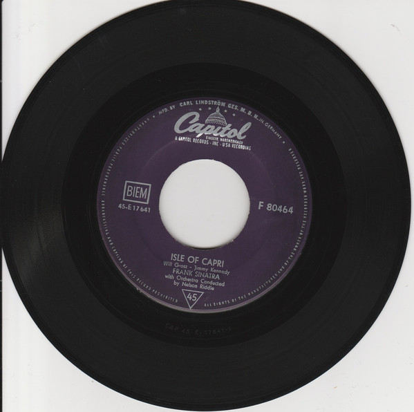 Accords et paroles Isle Of Capri Frank Sinatra