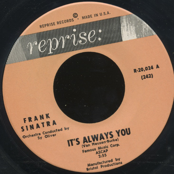 Accords et paroles It's Always You Frank Sinatra