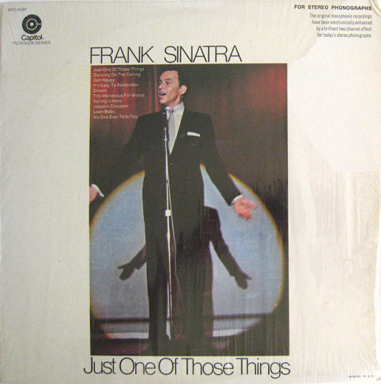 Accords et paroles Just One Of Those Things Frank Sinatra