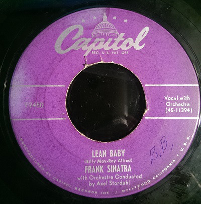 Accords et paroles Lean Baby Frank Sinatra