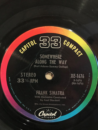 Accords et paroles Somewhere Along The Way Frank Sinatra