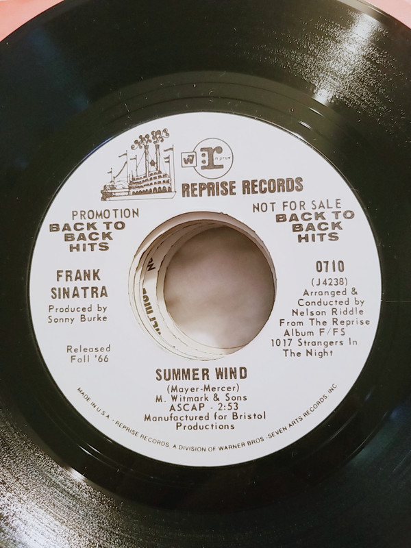 Accords et paroles The Summer Wind Frank Sinatra