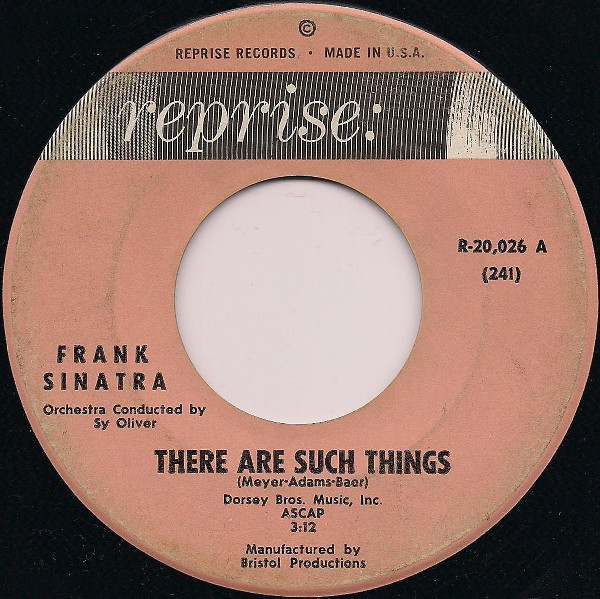 Accords et paroles There Are Such Things Frank Sinatra