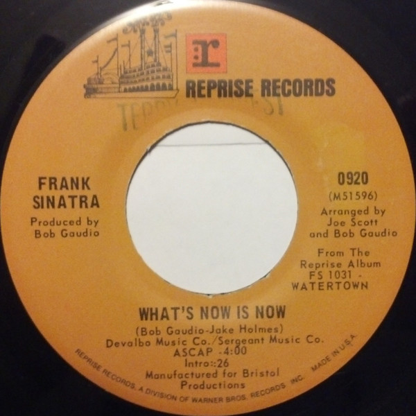 Accords et paroles Whats Now Is Now Frank Sinatra