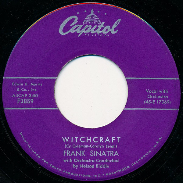 Accords et paroles Witchcraft Frank Sinatra