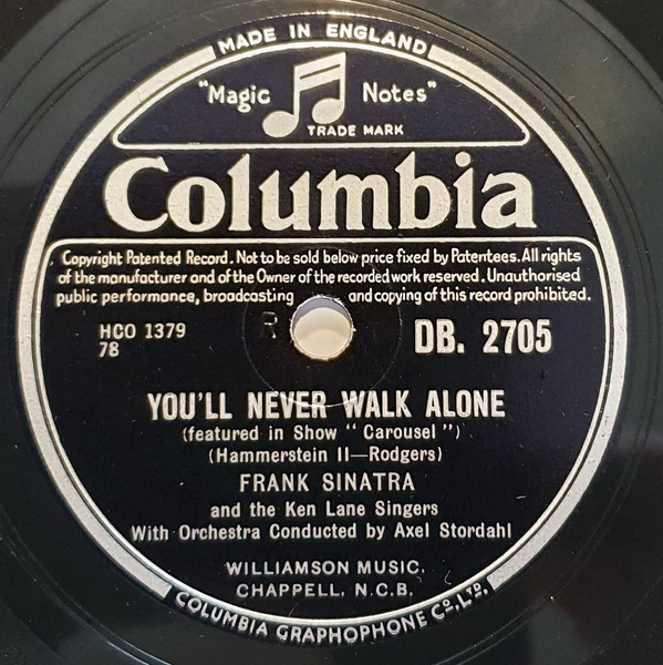 Accords et paroles Youll Never Walk Alone Frank Sinatra