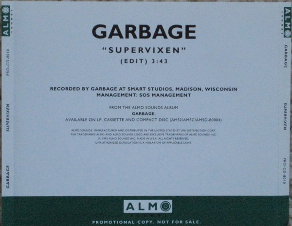 Accords et paroles Supervixen Garbage