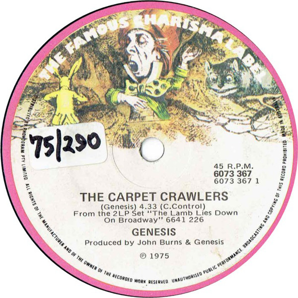 Accords et paroles The Carpet Crawlers Genesis