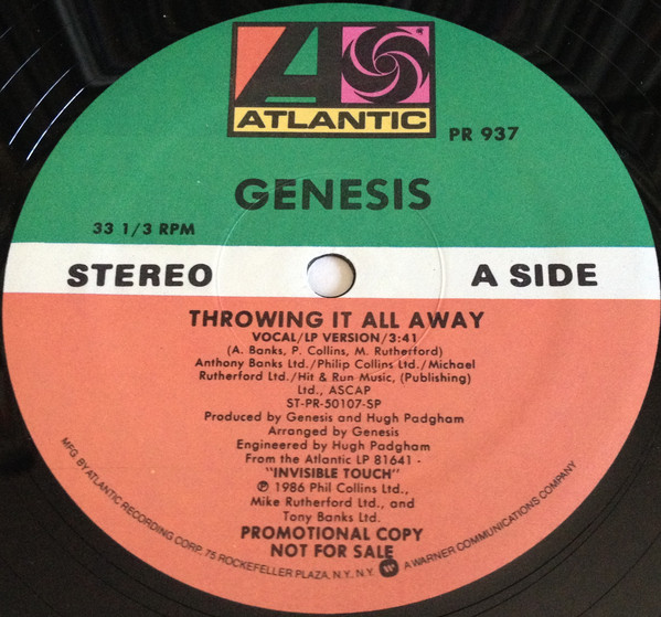 Accords et paroles Throwing It All Away Genesis
