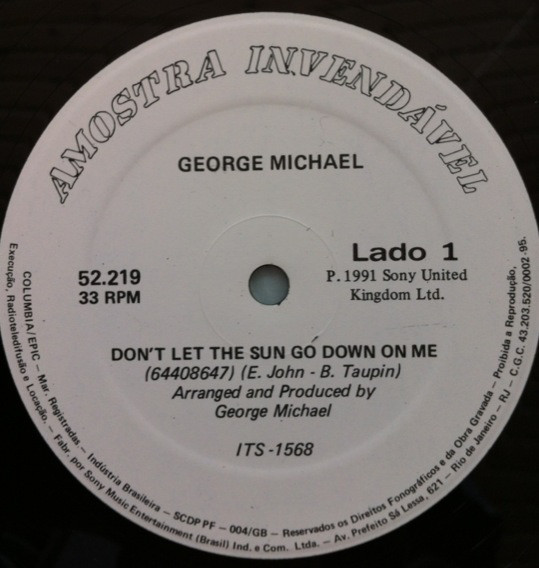Accords et paroles Don't Let The Sun Go Down On Me George Michael