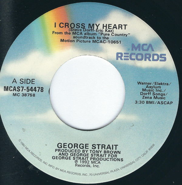 Accords et paroles I Cross My Heart George Strait