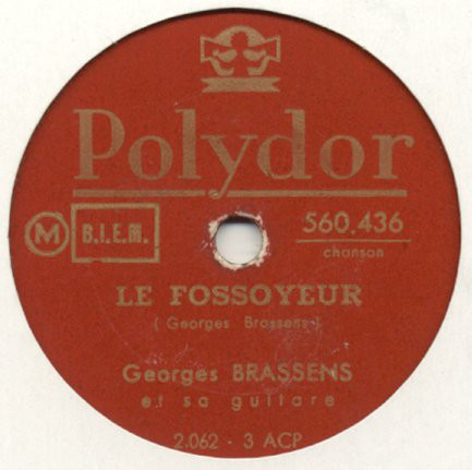 Accords et paroles Le fossoyeur Georges Brassens