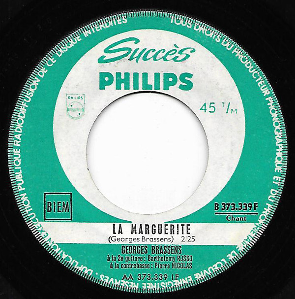 Accords et paroles La Marguerite Georges Brassens