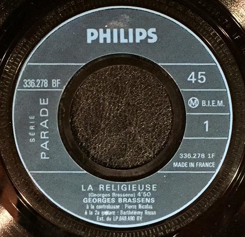 Accords et paroles La religieuse Georges Brassens