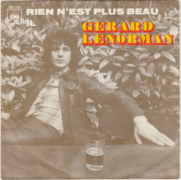 Accords et paroles Rien n'est plus beau Gérard Lenorman