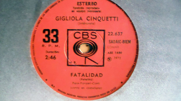 Accords et paroles El Domingo Yendo A Misa Gigliola Cinquetti