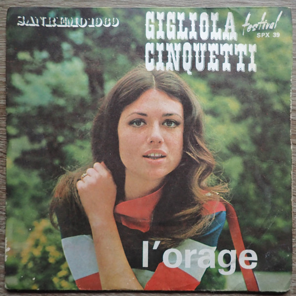 Accords et paroles L'orage Gigliola Cinquetti