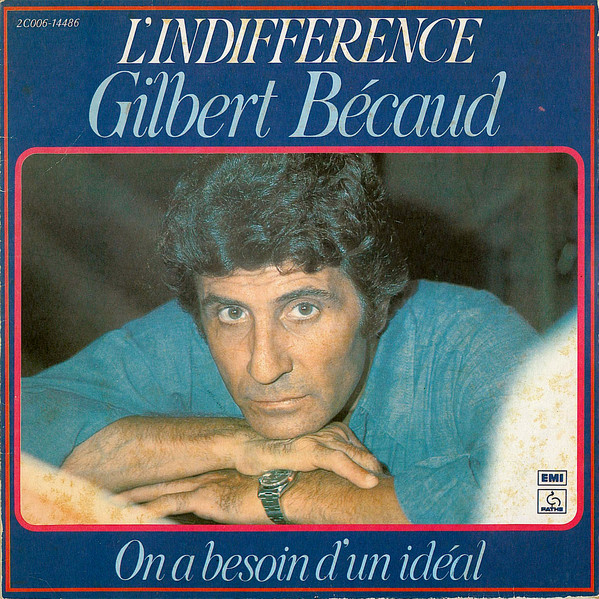 Accords et paroles Lindifférence Gilbert Bécaud