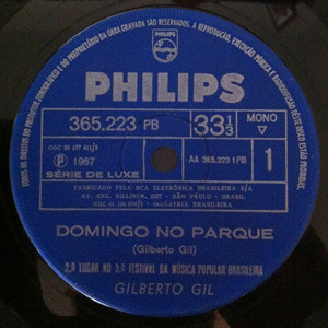 Accords et paroles Domingo no Parque Gilberto Gil