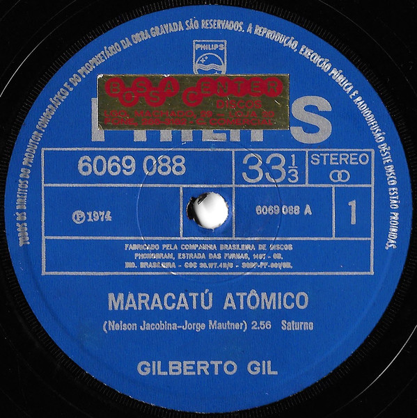 Accords et paroles Maracatu atômico Gilberto Gil
