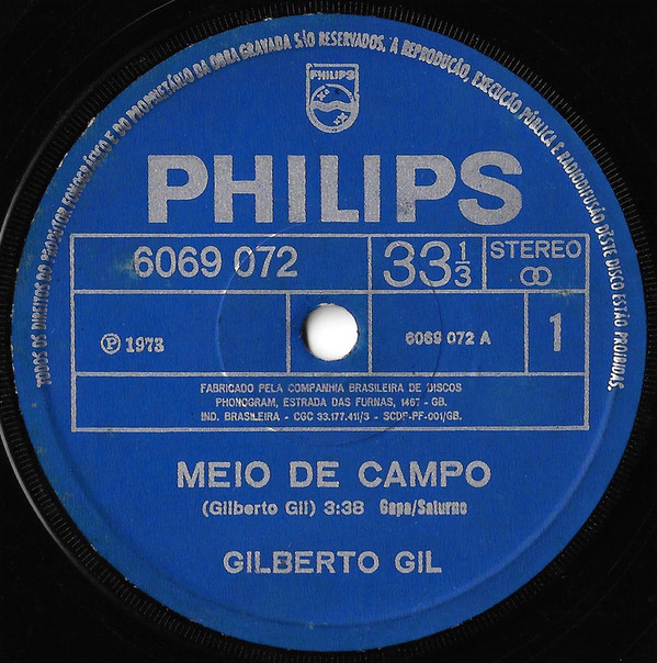 Accords et paroles Meio De Campo Gilberto Gil