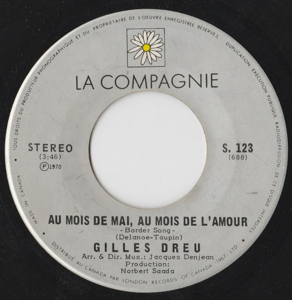 Accords et paroles Au mois de mai, au mois de l'amour Gilles Dreu