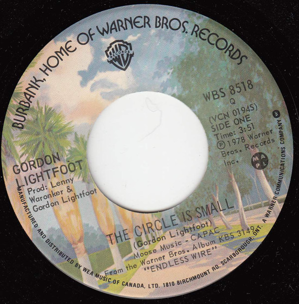 Accords et paroles The Circle Is Small Gordon Lightfoot