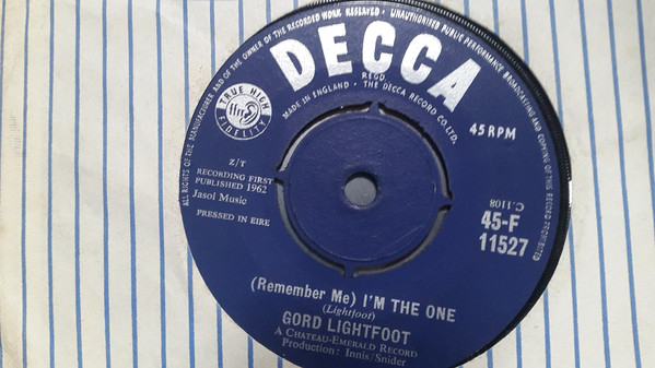Accords et paroles Remember Me Im The One Gordon Lightfoot