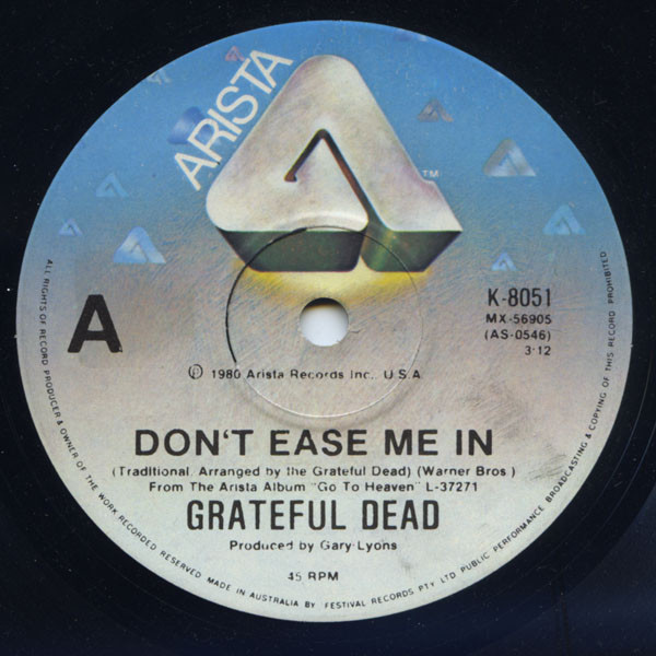 Accords et paroles Dont Ease Me In Grateful Dead