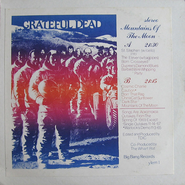 Accords et paroles Mountains Of The Moon Grateful Dead