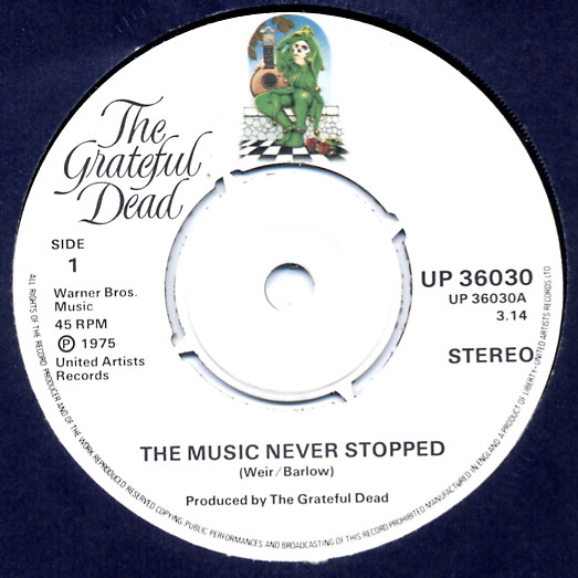 Accords et paroles The Music Never Stopped Grateful Dead