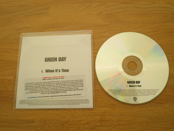 Accords et paroles When It's Time Green Day