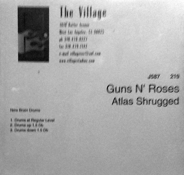 Accords et paroles Atlas Shrugged Guns N' Roses