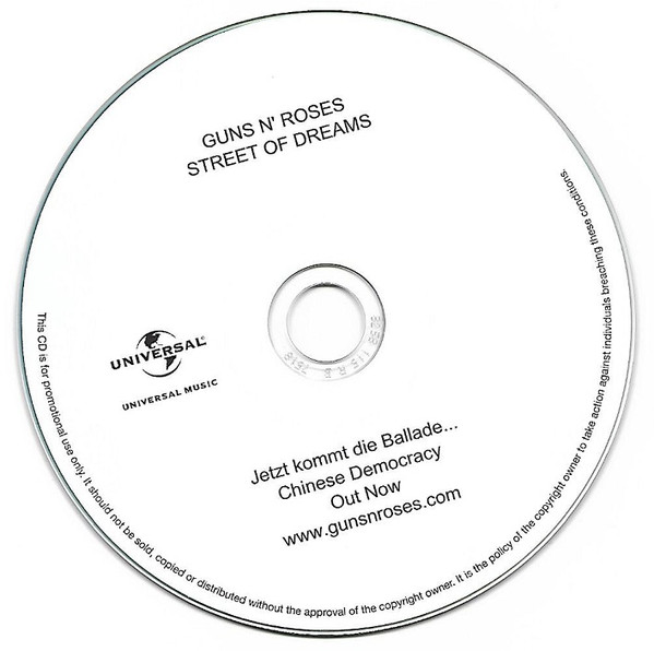 Accords et paroles Street Of Dreams Guns N' Roses