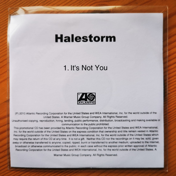 Accords et paroles Its Not You Halestorm