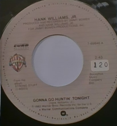 Accords et paroles Gonna Go Huntin' Tonight Hank Williams, Jr.