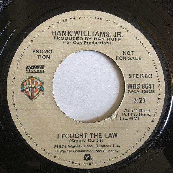 Accords et paroles I Fought The Law Hank Williams, Jr.