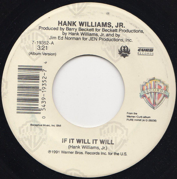 Accords et paroles If It Will, It Will Hank Williams, Jr.