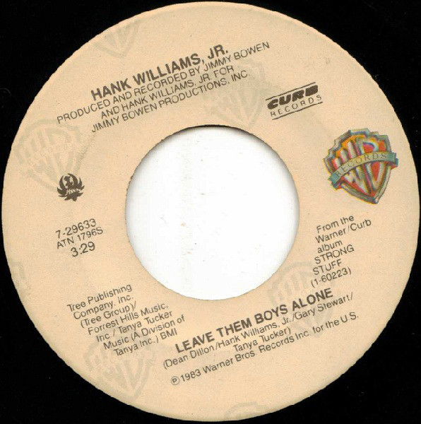 Accords et paroles Leave Them Boys Alone Hank Williams, Jr.
