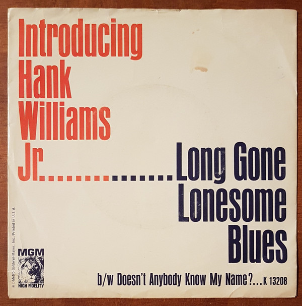 Accords et paroles Long Gone Lonesome Blues Hank Williams, Jr.