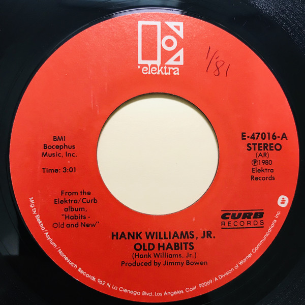 Accords et paroles Old Habits Hank Williams, Jr.
