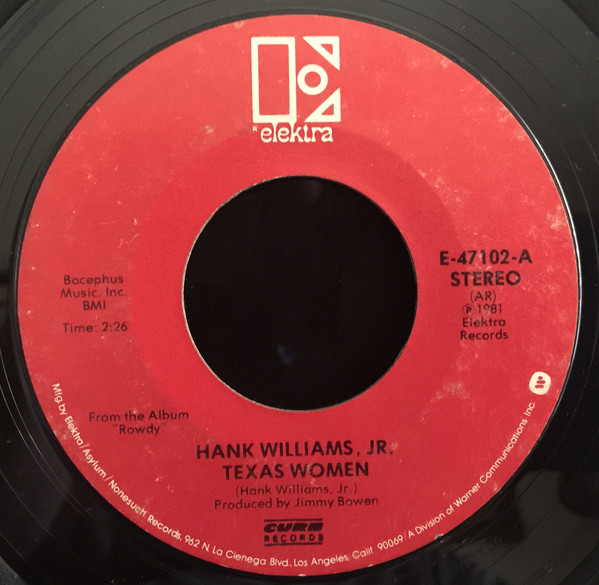 Accords et paroles Texas Women Hank Williams, Jr.