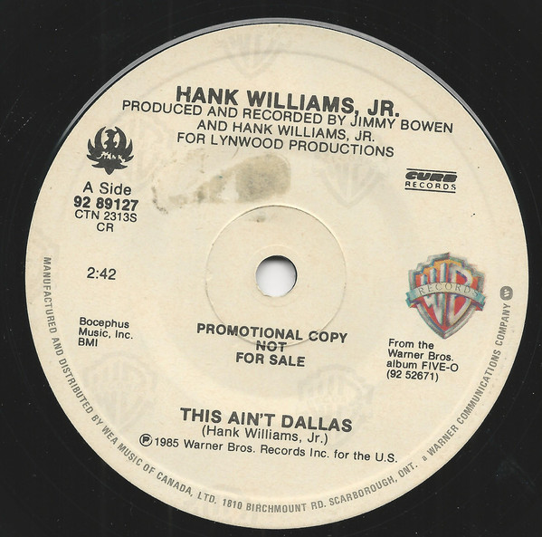 Accords et paroles This Ain't Dallas Hank Williams, Jr.